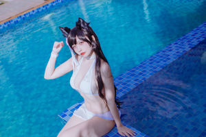 [Net Red COSER] Populair Coser Nizo Nisa - Canine's Dependent Blue Atago Swimsuit