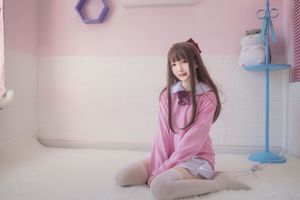 [COS福利] 二次元美女古川kagura - 粉色JK