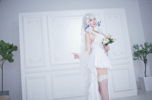 [COS Welfare] Anime blogger Mu Ling Mu0 - Vestido de novia brillante