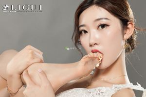 Người mẫu chân Xiao Xiao "Pizza Silk Foot" [Ligui Ligui]