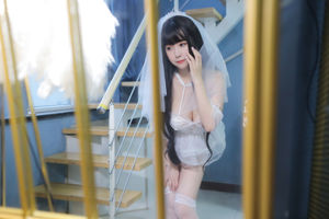 [COS Welfare] Busty Cat Nine Sakura-Long Hair Wedding Dress