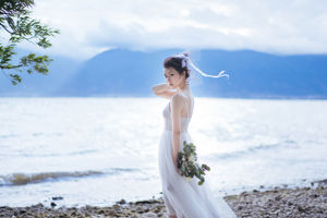 [COS Welfare] Weibo Welfare Ji Jingjiang - La fille en robe blanche de Jingxia