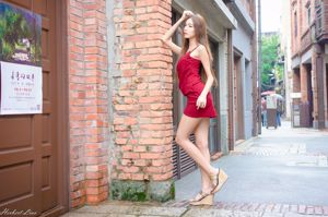 [Taiwan Zhengmei] Huang Shangyan "Boilingiao ~ Gaun Merah dengan Tas Selempang"