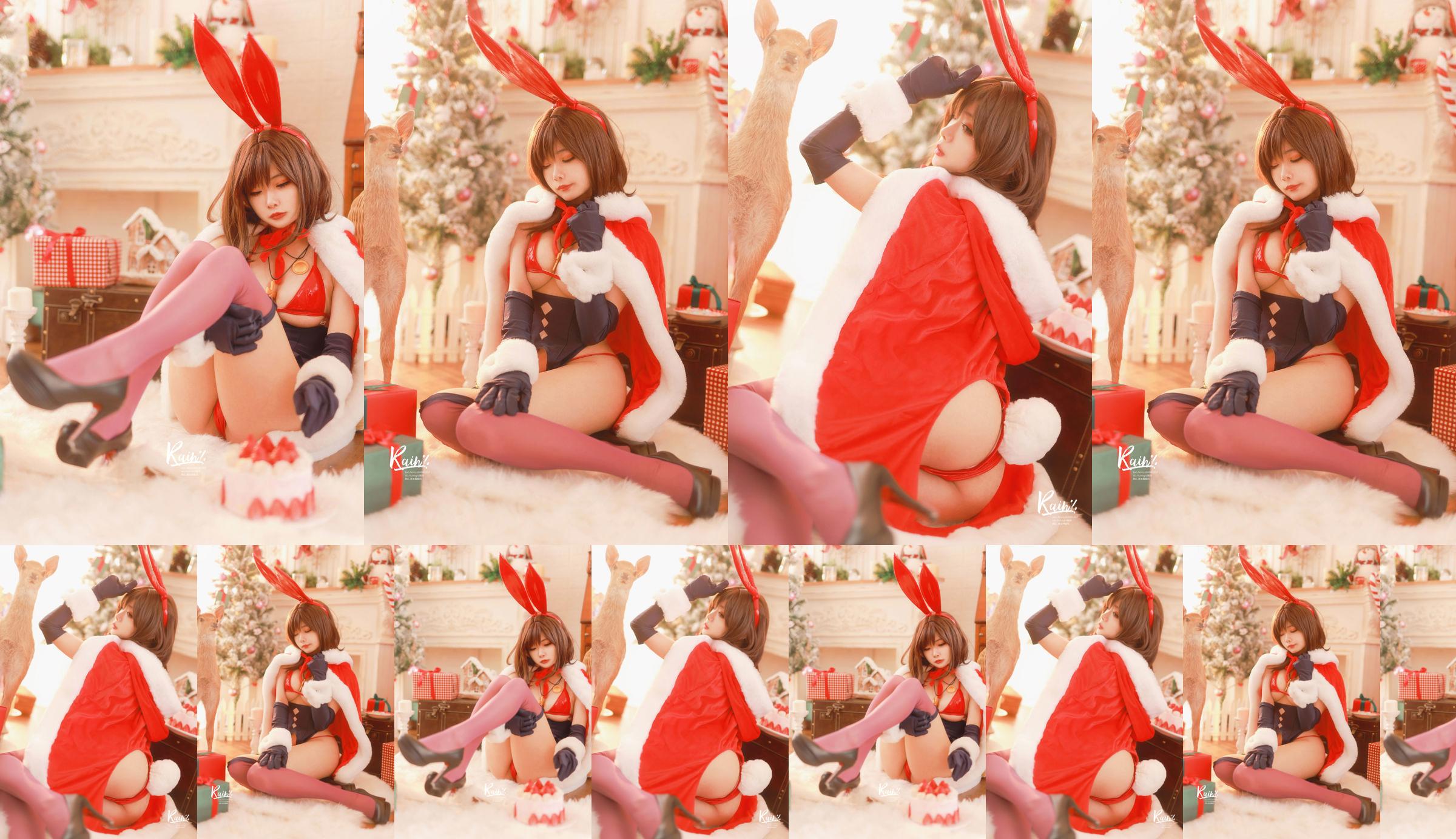 [Foto de Net Red COSER] Anime blogger Rainight 魈雨-Conejo de Navidad No.2a0808 Página 1