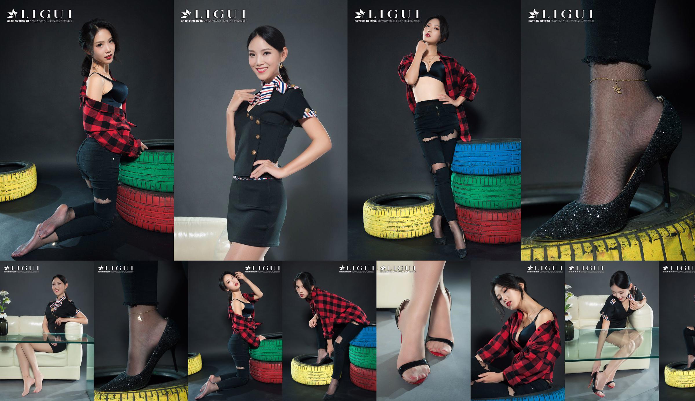 Người mẫu chân Zhao Weila "Tiếp viên Silk Foot" [Ligui Ligui] No.afd401 Trang 1