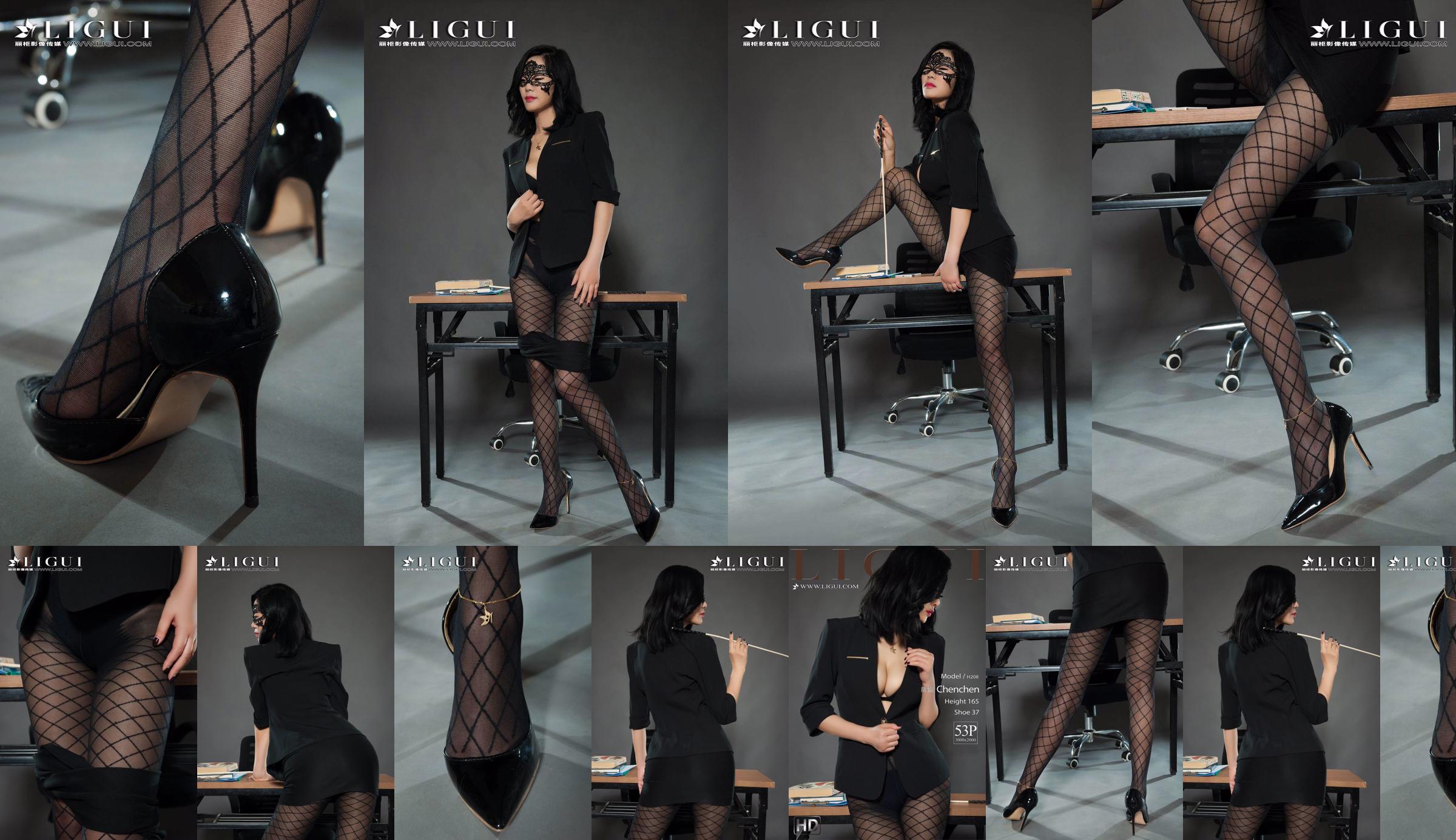 Leg model Chen Chen "Black Silk Milf" [Ligui Liguil] Internet Beauty No.10d600 Page 4