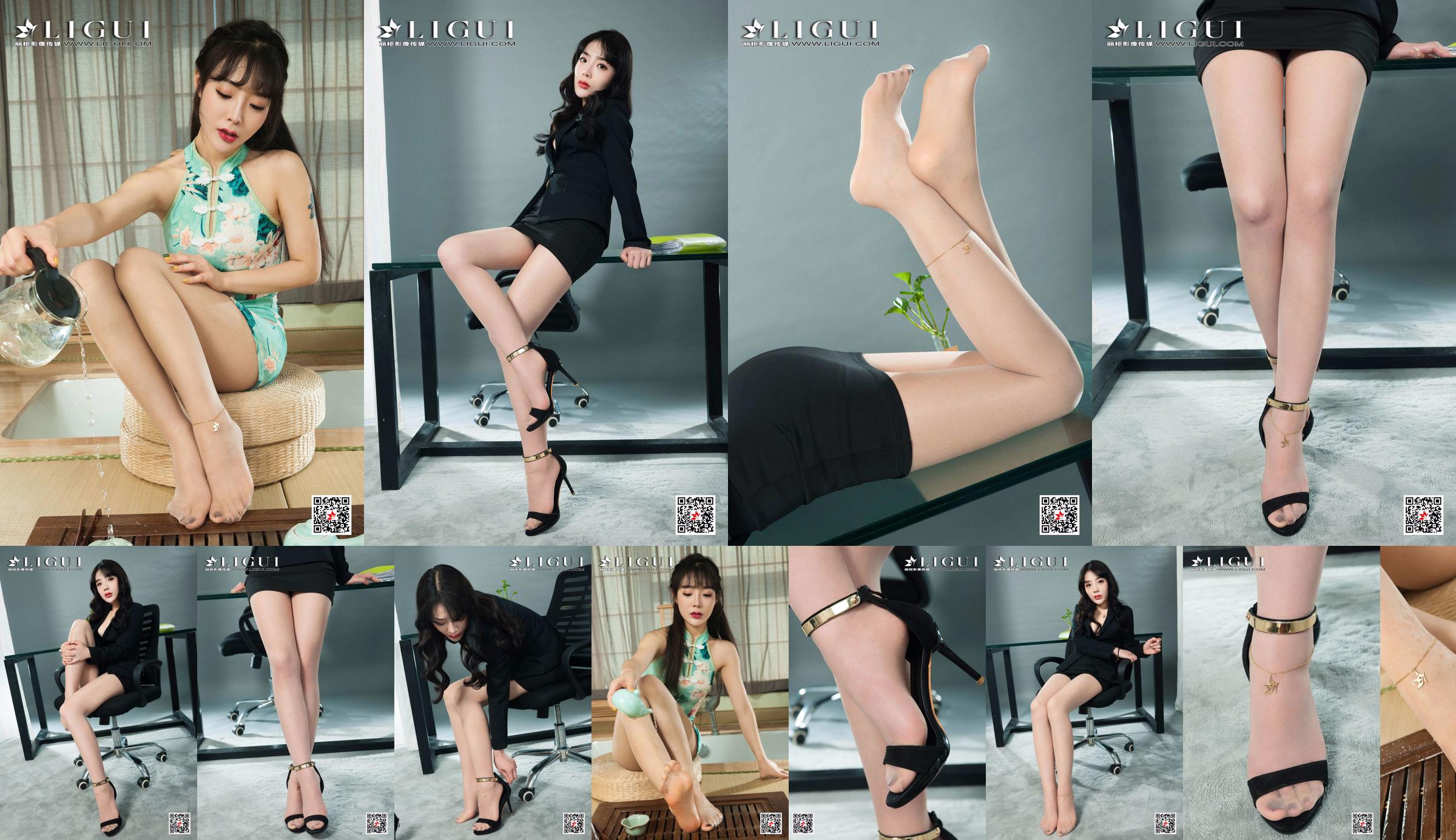 Model kaki Zhao Rui "Kaki Panjang dan Gadis OL Sepatu Hak Tinggi" [丽 柜 LiGui] Kecantikan Internet No.dc9815 Halaman 4