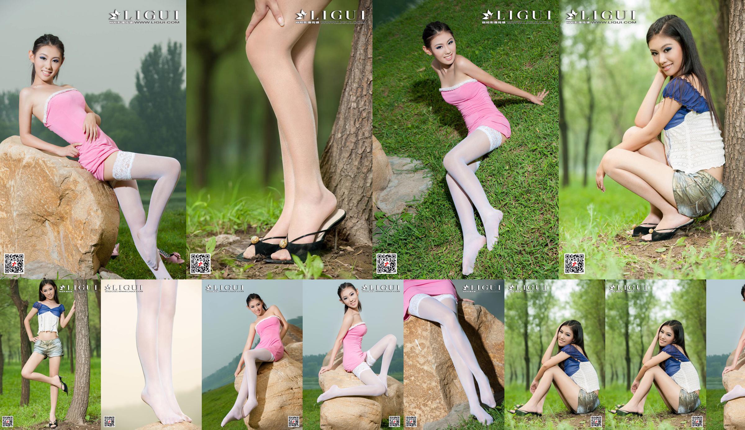 [丽 柜 Ligui] Модель Вэй Лин "Девушка с длинными ногами" Красивые ножки No.50d9e7 Страница 1