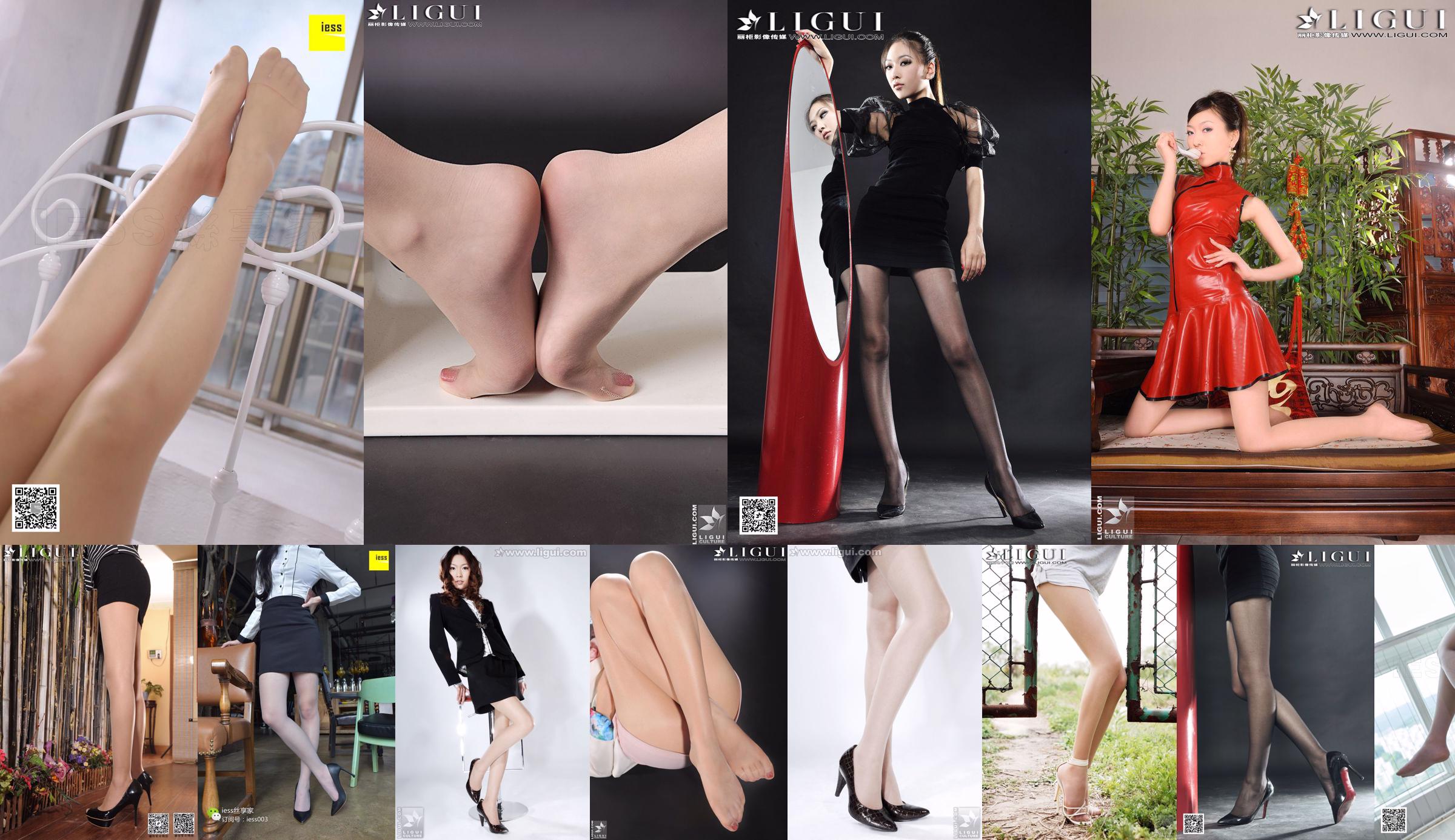 Modelo Wenxin "A zona de tentação das meias suaves e doces" [丽 柜 LiGui] Foto de belas pernas e pés de jade No.9b00c1 Página 4