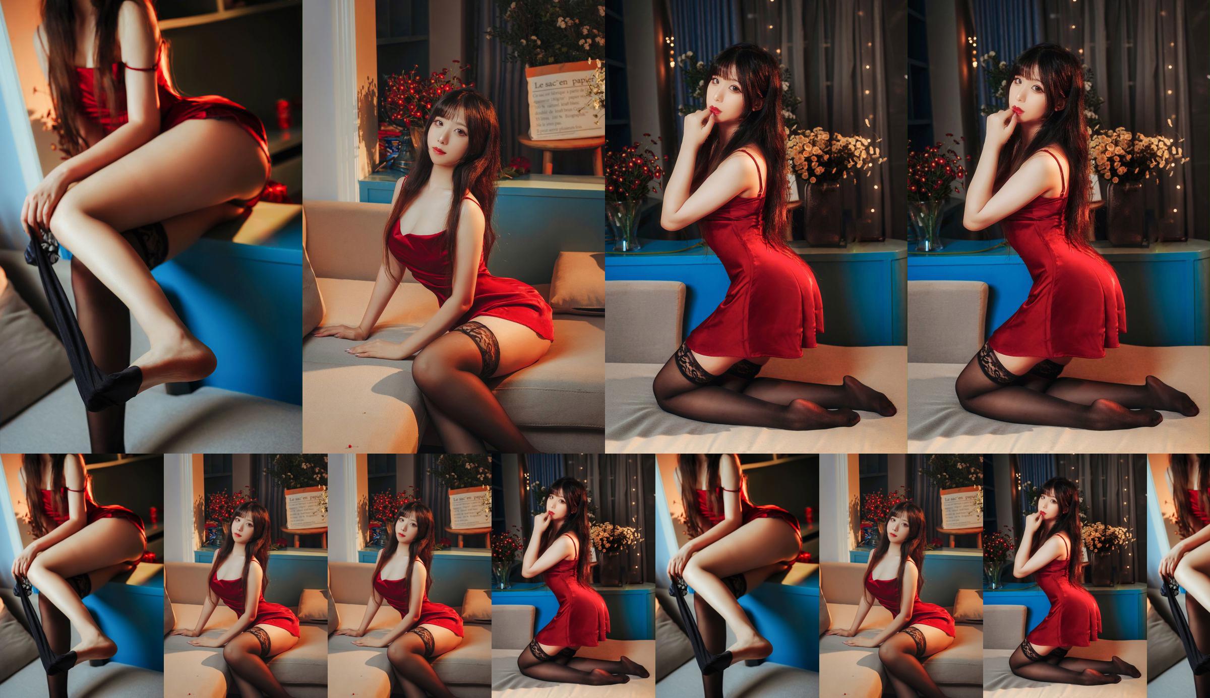 [COS phúc lợi] Xiong Yaya - Váy ngủ màu đỏ No.b4cb05 Trang 1