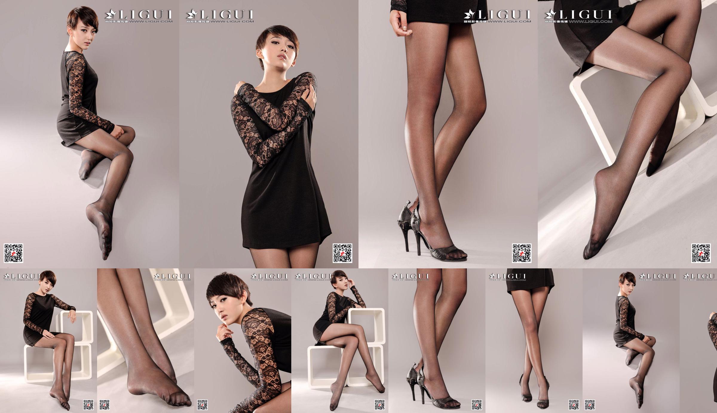Người mẫu Xiaoqi "Black Lace" [Ligui Ligui] Vẻ đẹp Internet No.e1b4d1 Trang 8