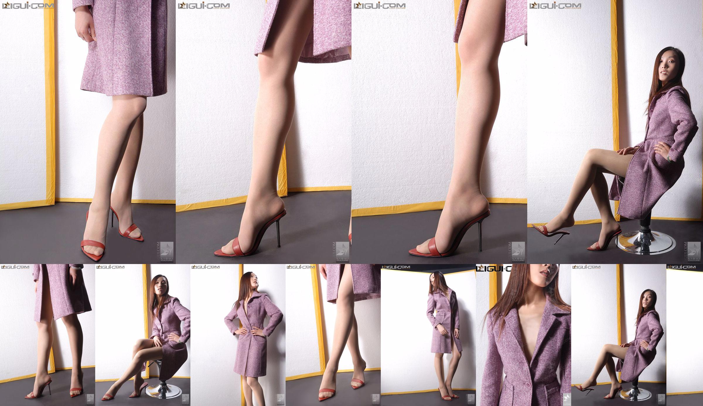 Model Zhang Ai "Dziewczyna z cisu na wysokich obcasach" [Ligui LiGui] Zdjęcie pięknych nóg i stóp No.d8752a Strona 5