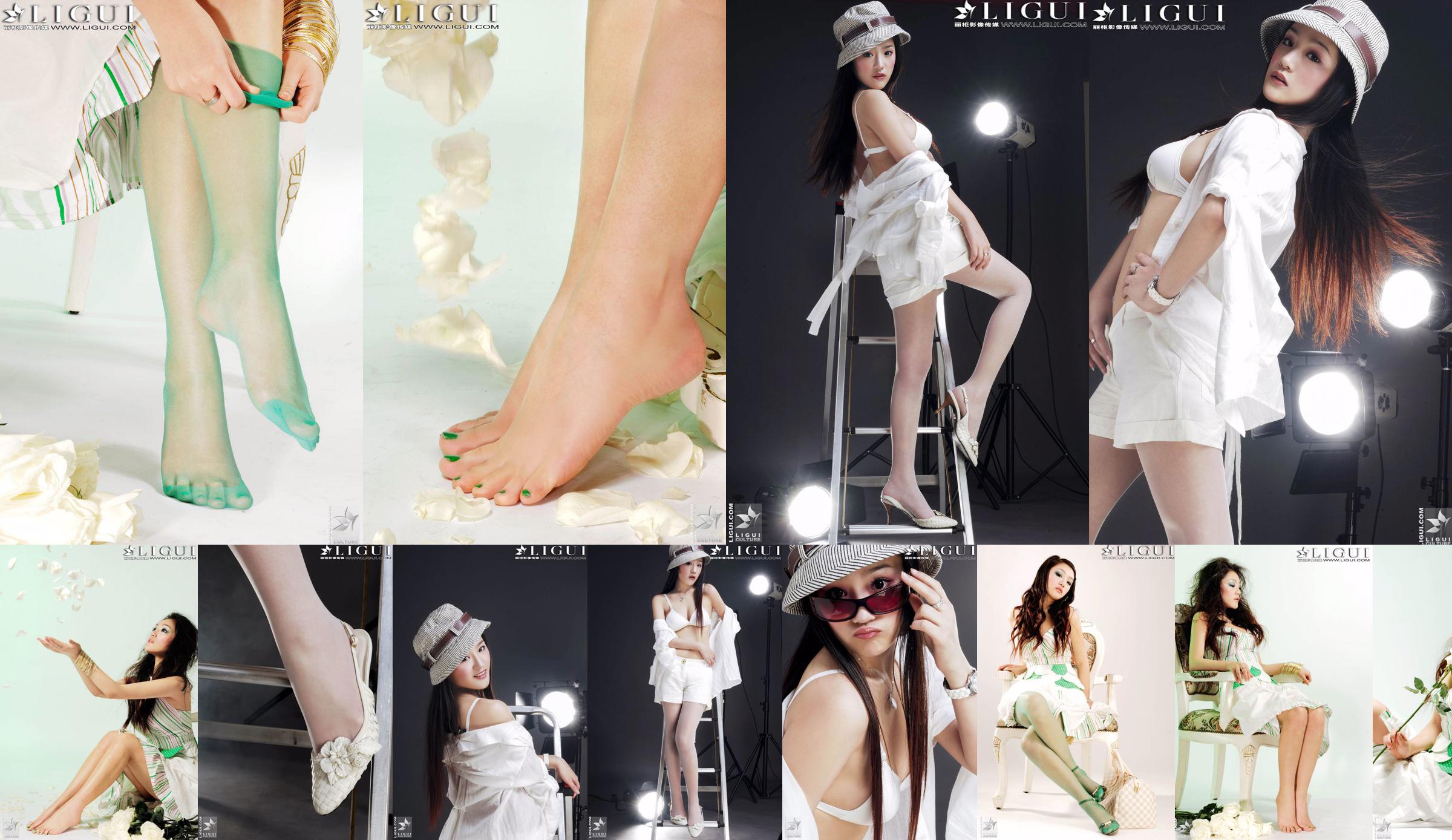 [丽 柜 贵 Fuß LiGui] Model Zhang Jingyans "Modischer Fuß" -Foto von schönen Beinen und Seidenfüßen No.fb7c4d Seite 1