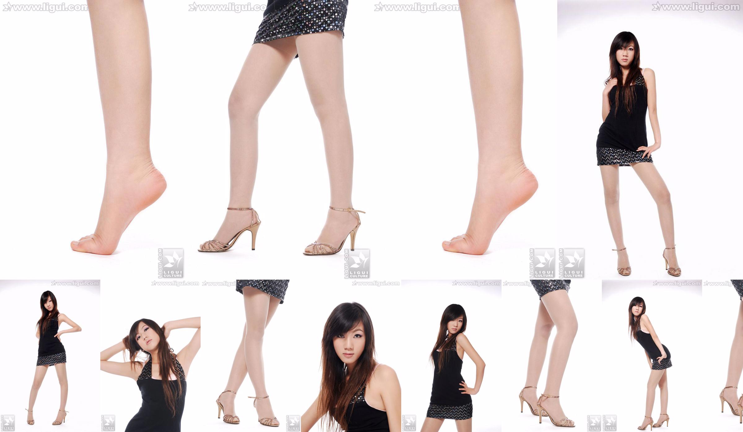 Modelo Sheng Chao "lindo novo show de pé de jade de salto alto" [Sheng LiGui] Foto de belas pernas e pé de jade No.7d6bff Página 1