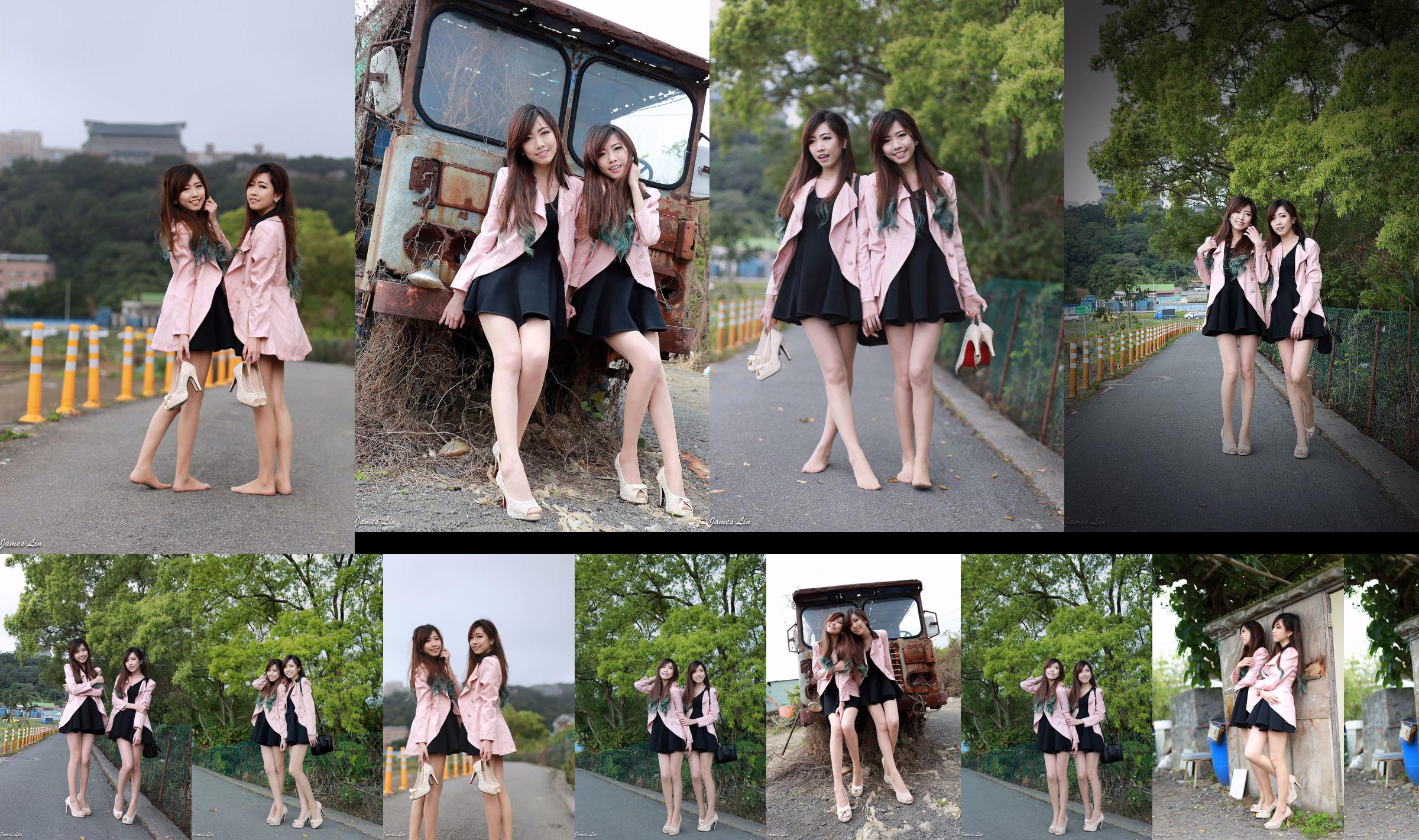 Extremely pure and sweet Taiwanese twin sisters flower fresh outdoor shoot No.85ef1f Page 13