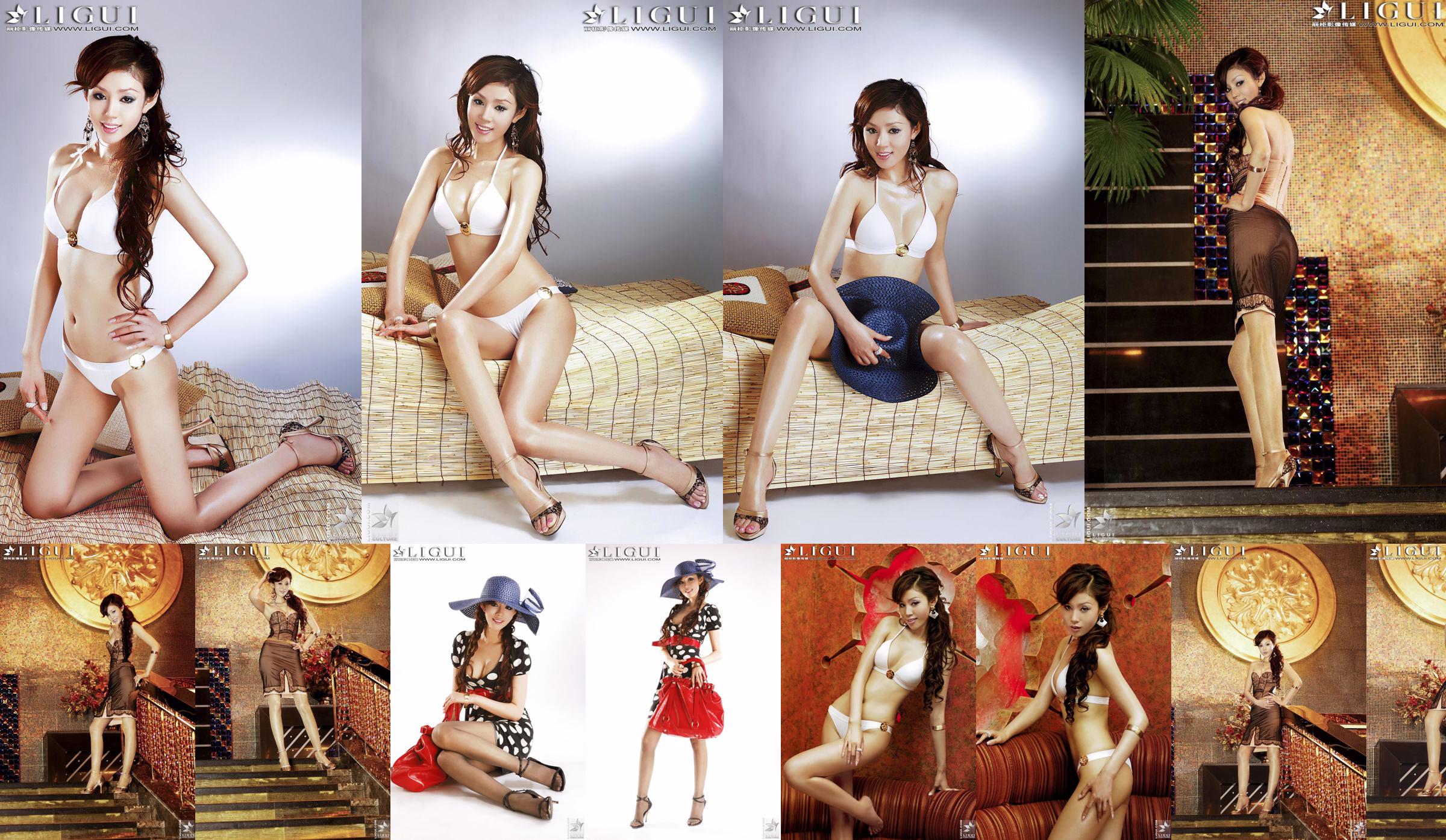 [丽 柜 LiGui] Hình ảnh đôi chân xinh đẹp và đôi chân mượt mà "Bikini + Dress" của Người mẫu Yao Jinjin No.d61d01 Trang 7