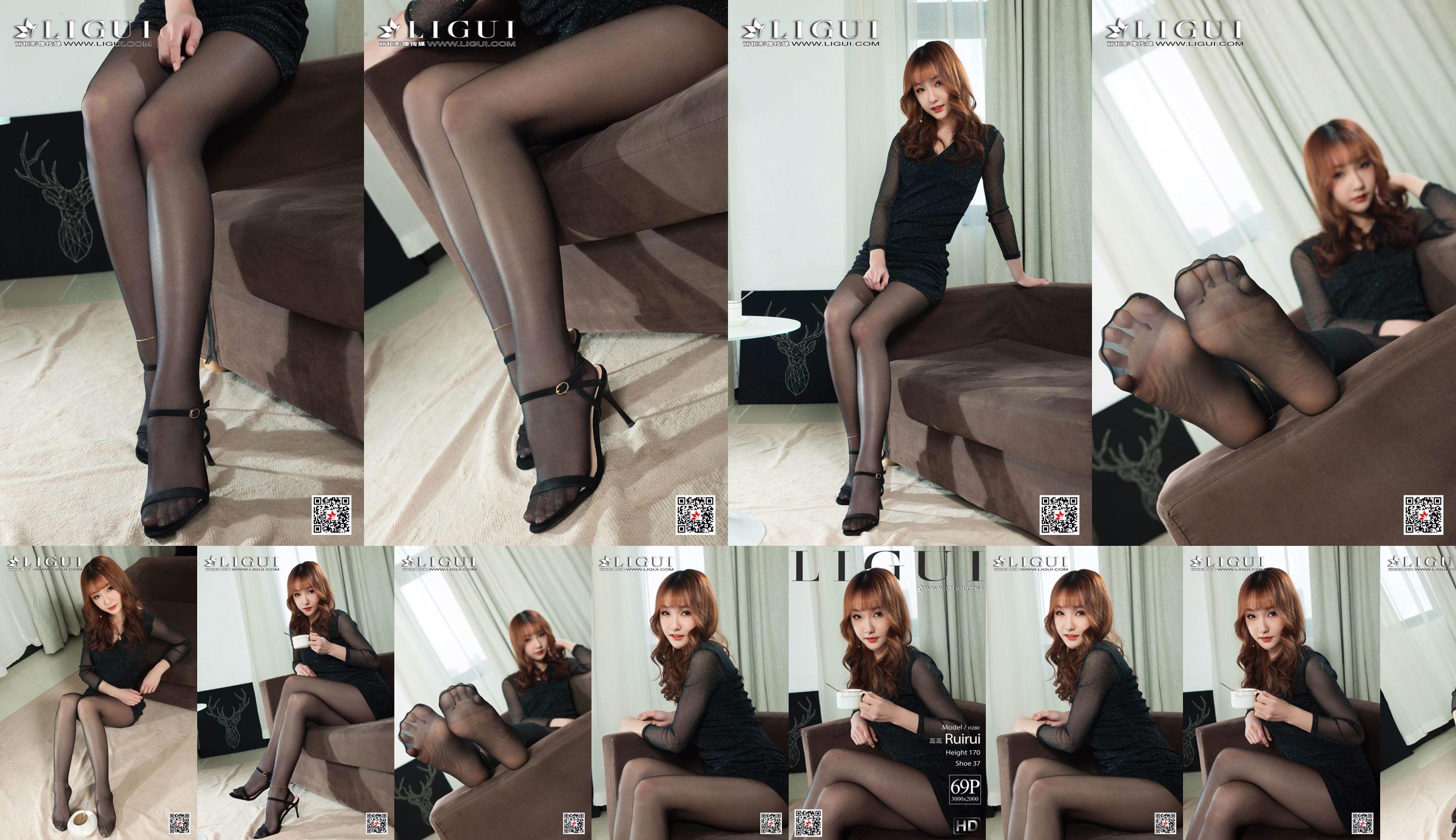 Model Ruirui "Beautiful Legs and Jade Feet in Black Stockings" [Ligui Ligui] No.db5219 Page 3