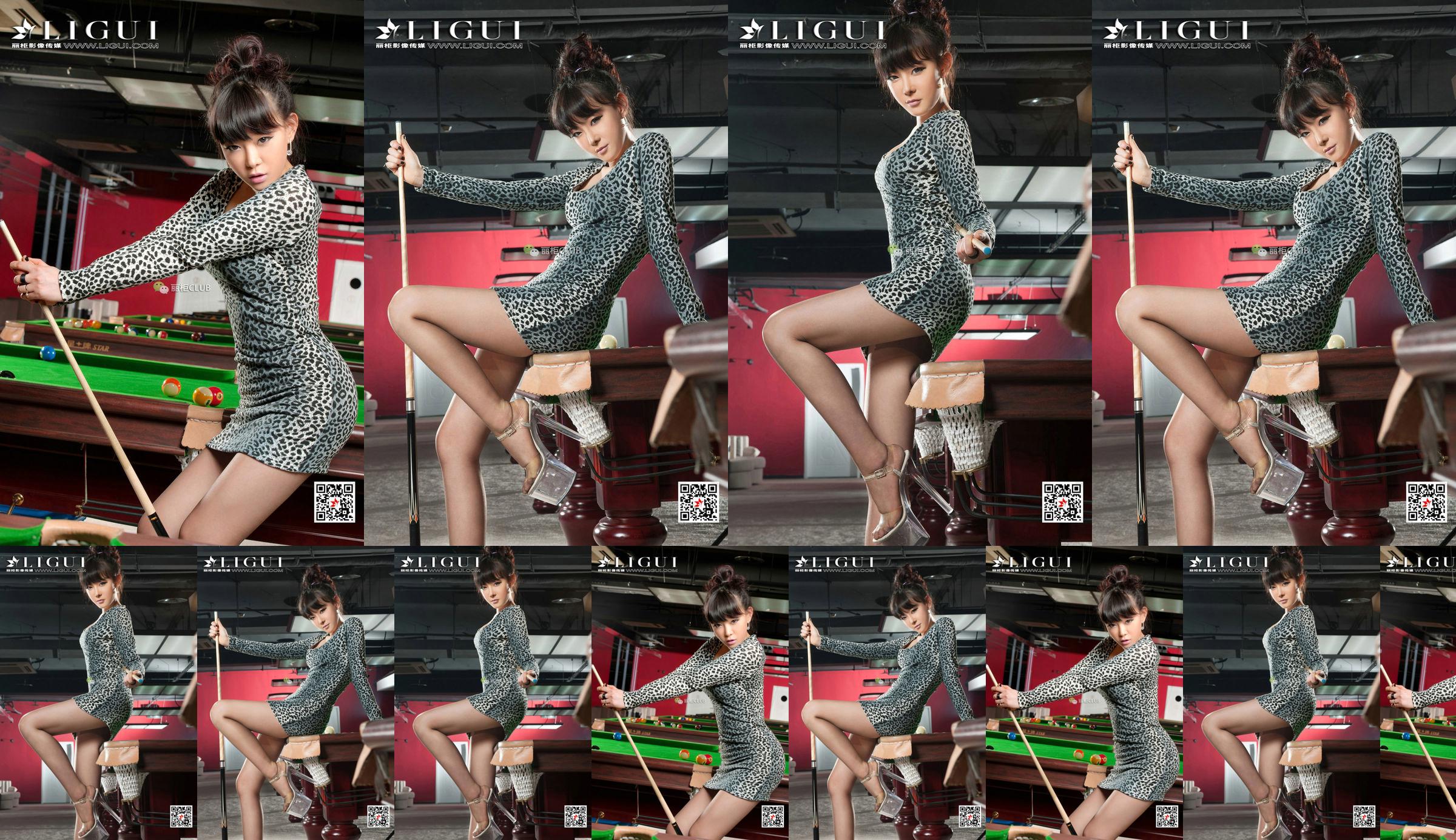 Người mẫu Linthia "Leopard Pool Girl" [丽 柜 Ligui] No.4ad273 Trang 1