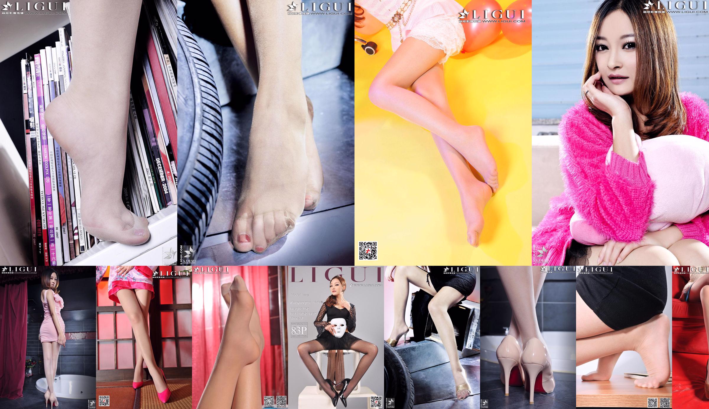 モデルシャオヤンミ「ショートスカート、ハイヒールミートストッキング、美しい足」[LiguiGuizu]美しい脚と翡翠の足の写真写真 No.cbb435 ページ1