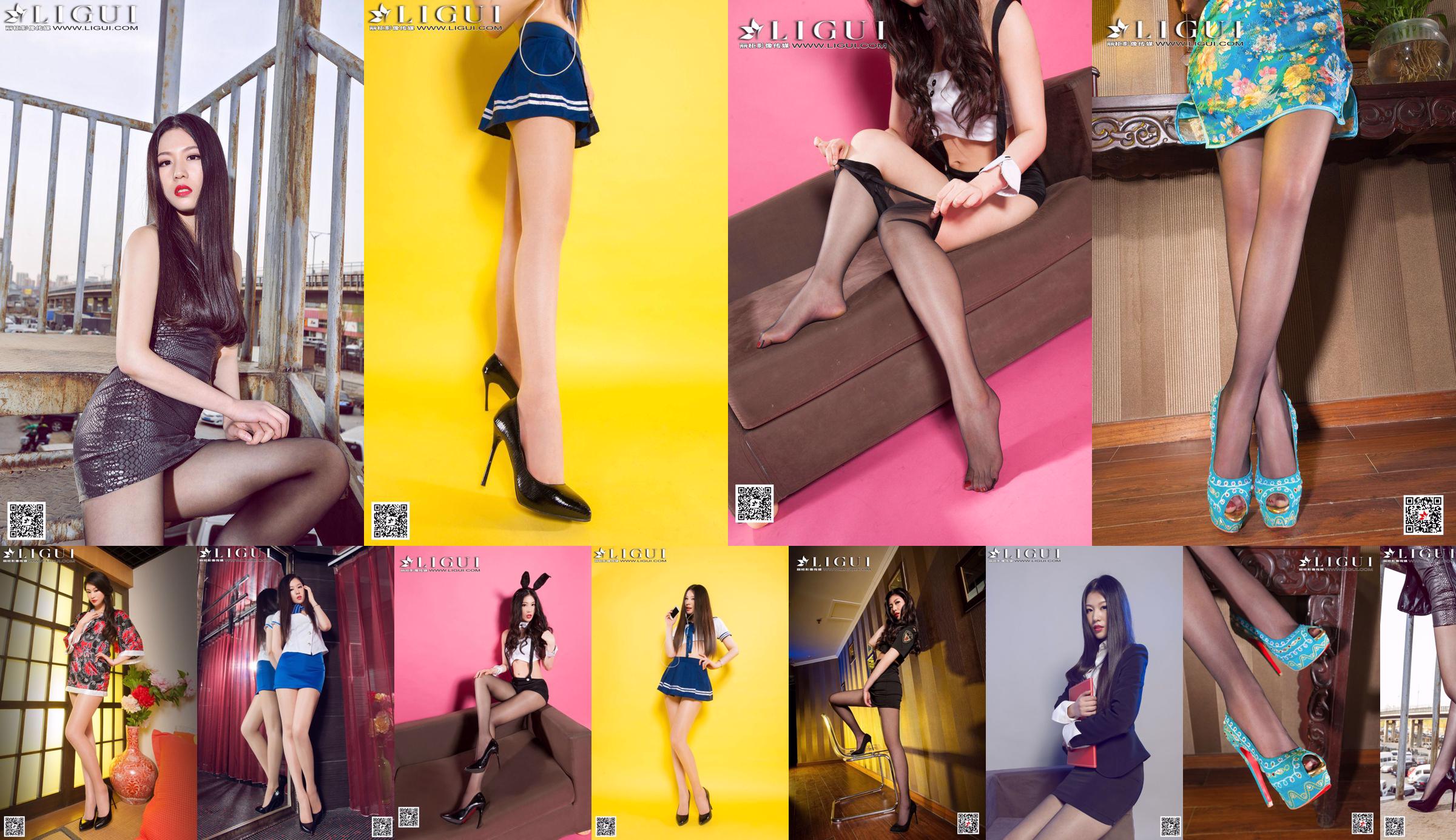 Model Jiayi "Black Silk High-heeled Policewoman Silk Foot" Complete Works [丽柜LiGui] Photograph of Beautiful Legs and Jade Feet No.f4e2de Page 5