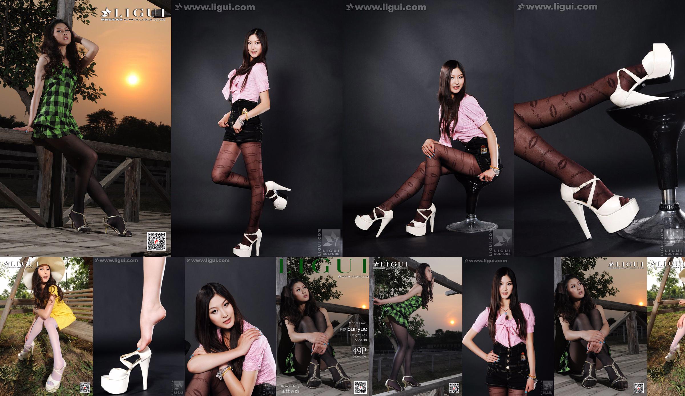 Model Sun Yue "Outdoor Beauty Silk High Heel" [Heel LIGUI] Network Beauty No.e4d385 Pagina 4