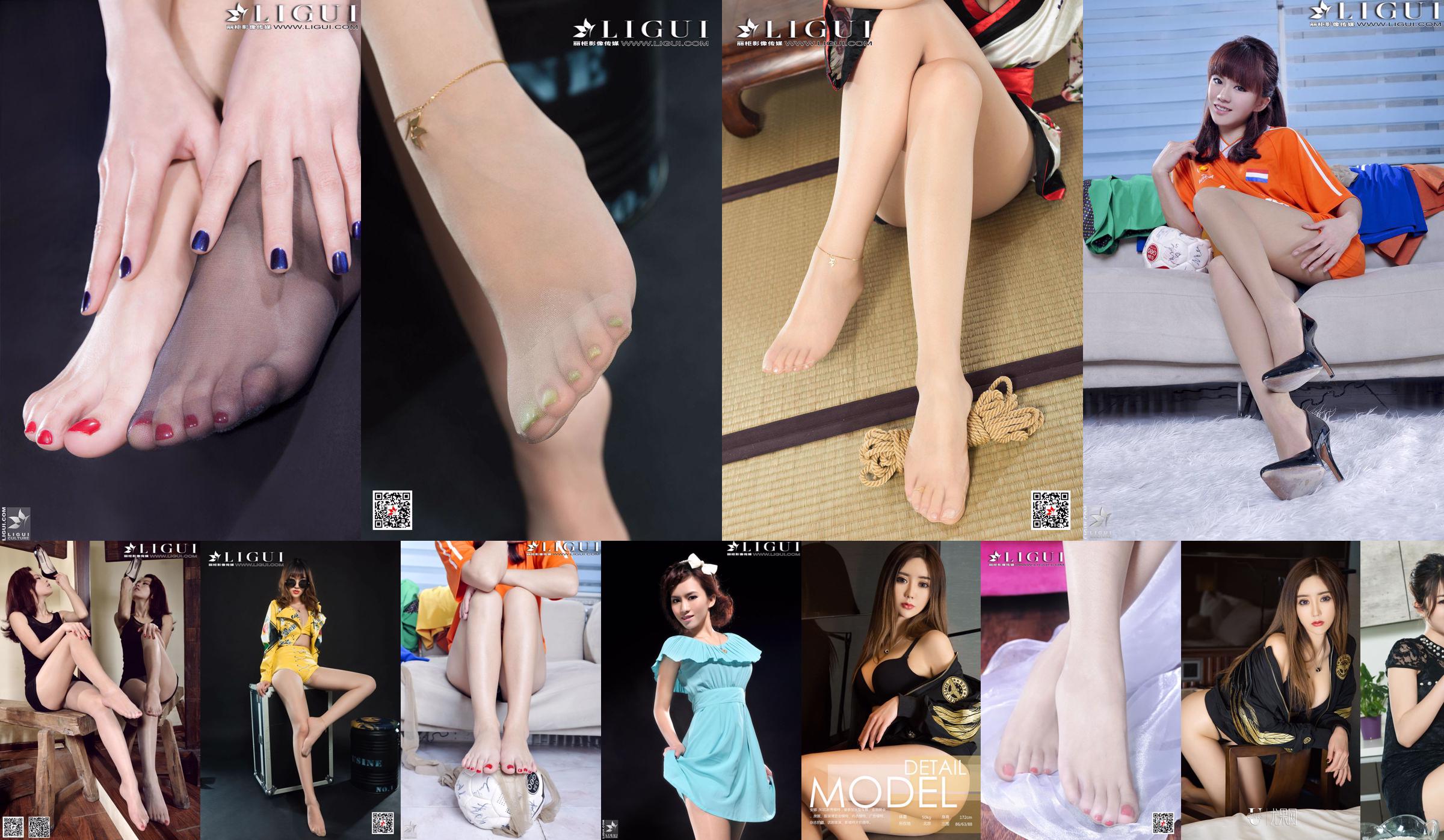 Modelka Anna "Ladies Rope Art" Complete Works [丽 柜 美 ​​束 LiGui] Piękne nogi i jedwabne stopy zdjęcia zdjęcia No.058005 Strona 6